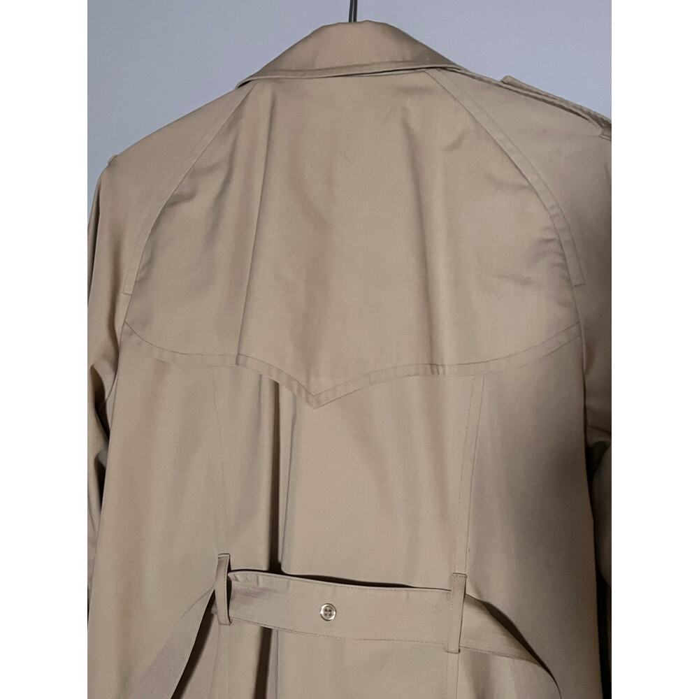 Vintage Women's London Fog Khaki Trench Coat Size 12 - Picture 3 of 5